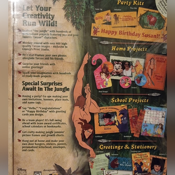 🆕️ Disney's Tarzan Print Studio Creativity For All Ages - Picture 5 of 5